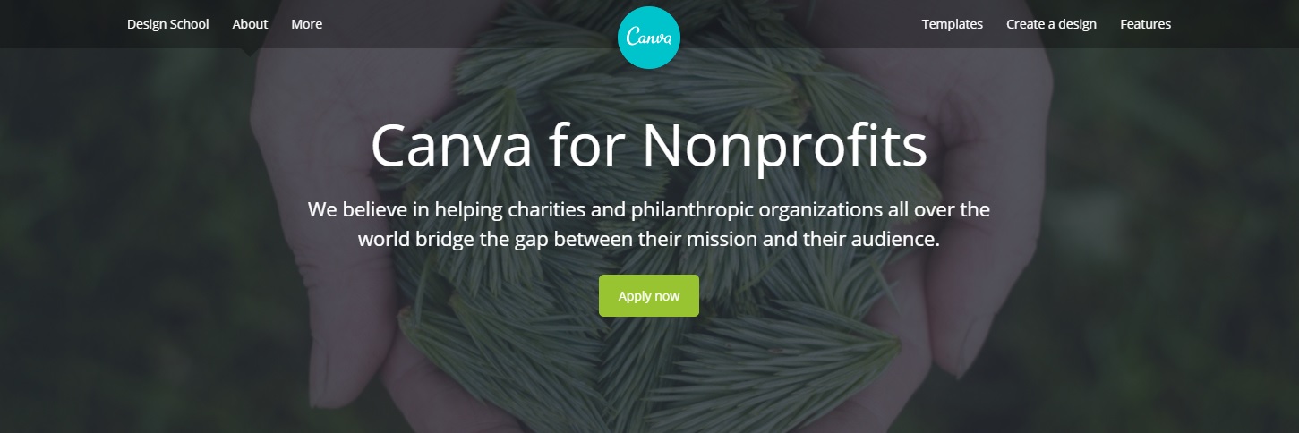Canva for Nonprofits, a graphic design tool for NGOs