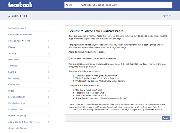 Tutorial for merging Two Facebook pages into a Single one.
